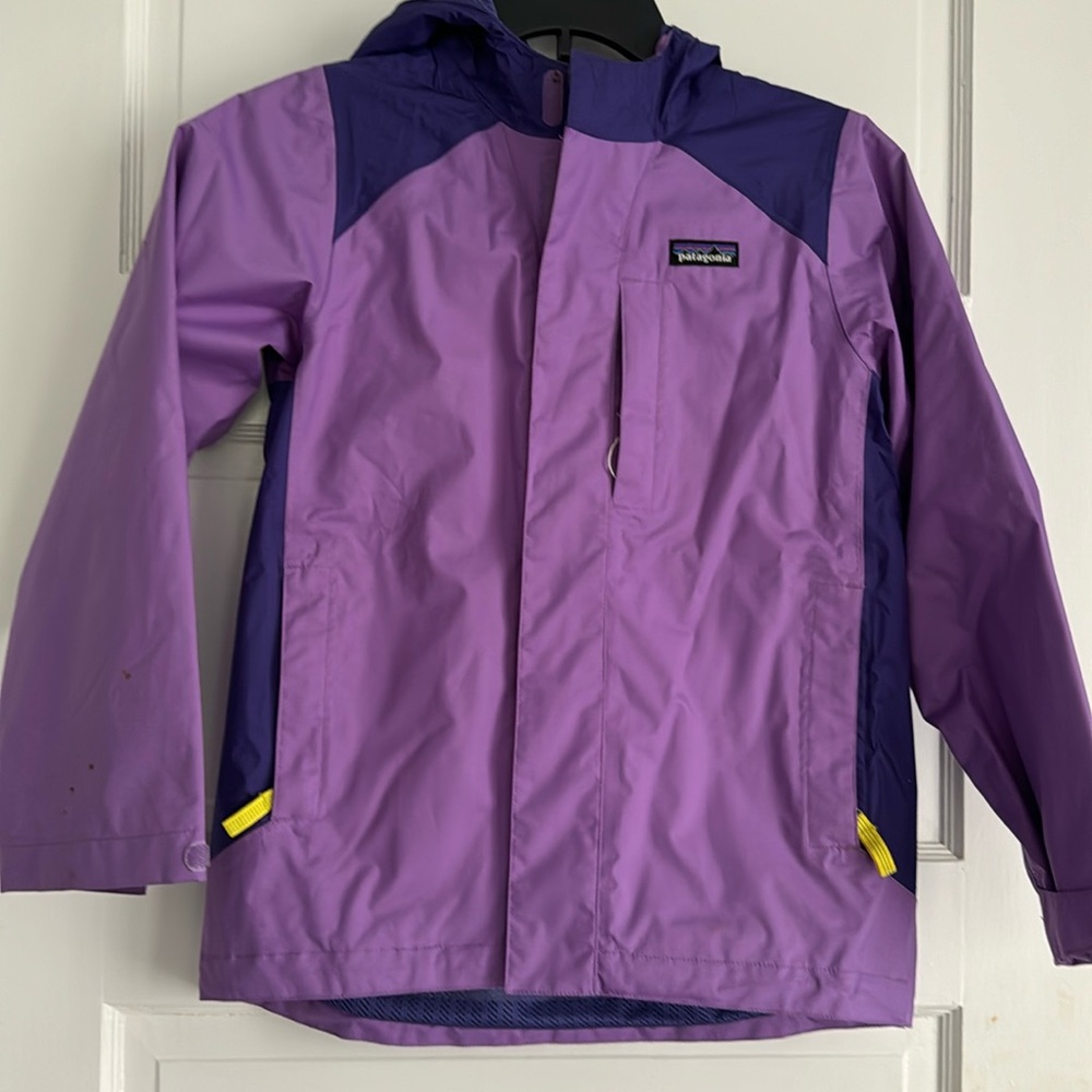 Patagonia Purple and Dark Purple Kids Raincoat